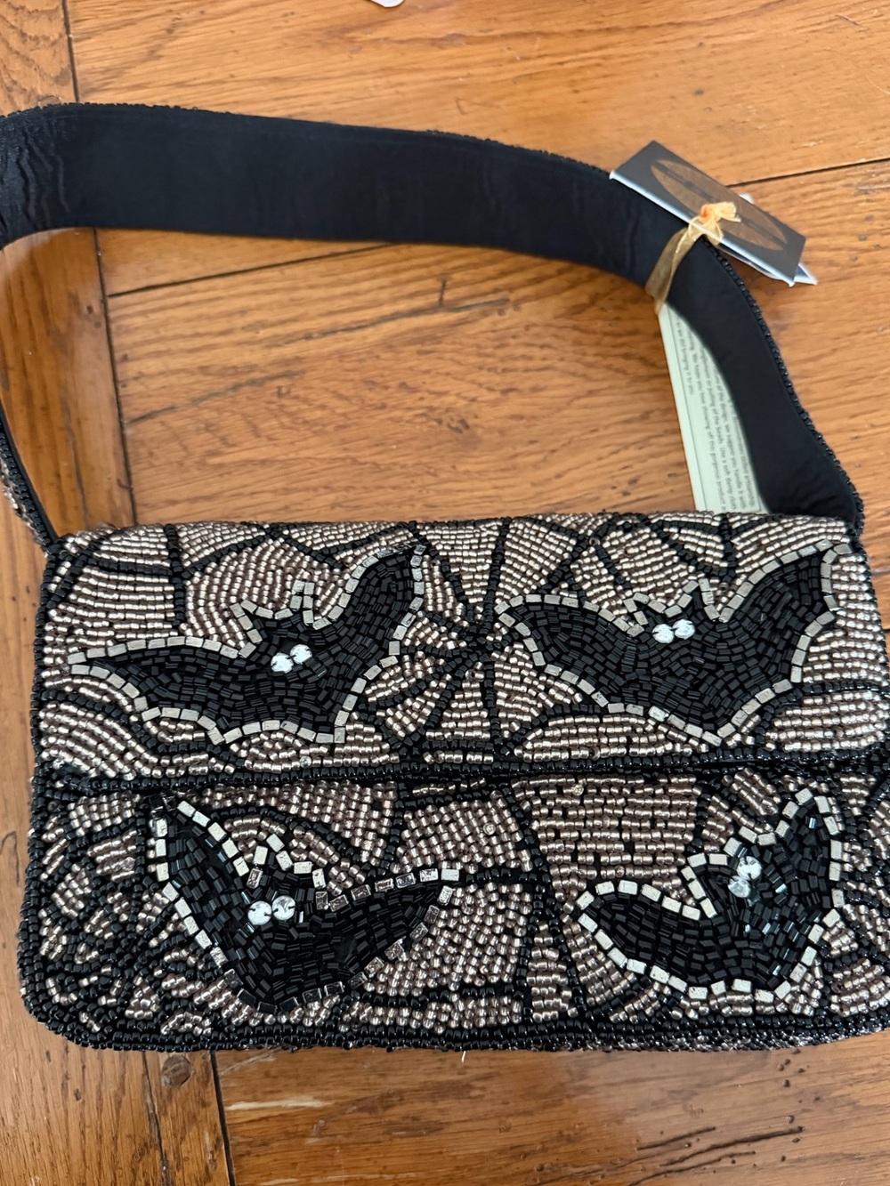 Viral BAT BEADED BAG.